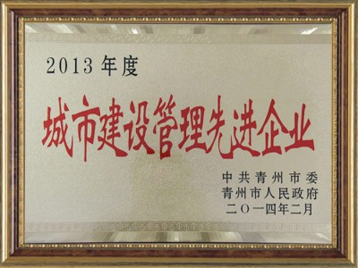 2013年度城市建設管理**企業